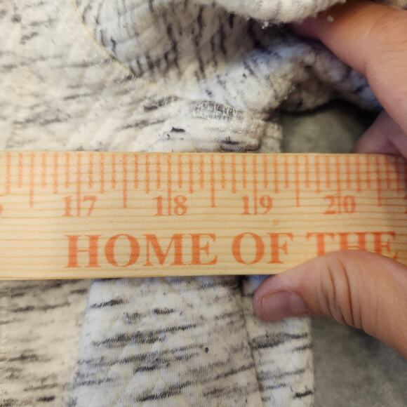 T by Talbots Jacquard Jacket Women's Small White Fleece-Trim Faux Fur Winter - Picture 12 of 13